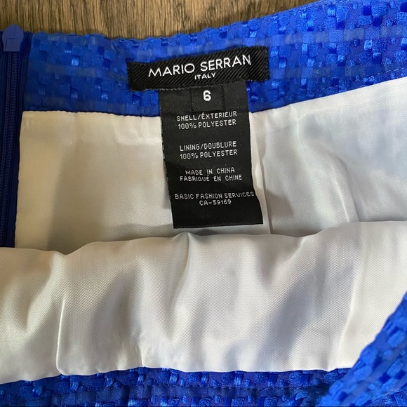 NWT Mario Serrani blue pleated skirt - Picture 3 of 5
